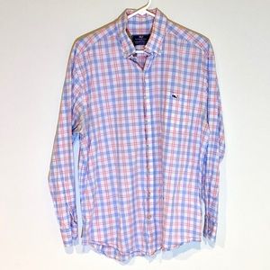 Vineyard Vines Plaid Classic Fit Tucker Shirt L
